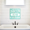 Focus Aim Flush - Dream Big Printables