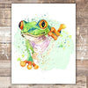 Frog Wall Art Print - Unframed - 8x10 - Dream Big Printables