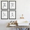 Funny Bathroom Signs (Set of 4) - 8x10s | Bathroom Decor Wall Art - Dream Big Printables