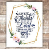 Give Thanks To The Lord Art Print - Unframed - 8x10 - Dream Big Printables