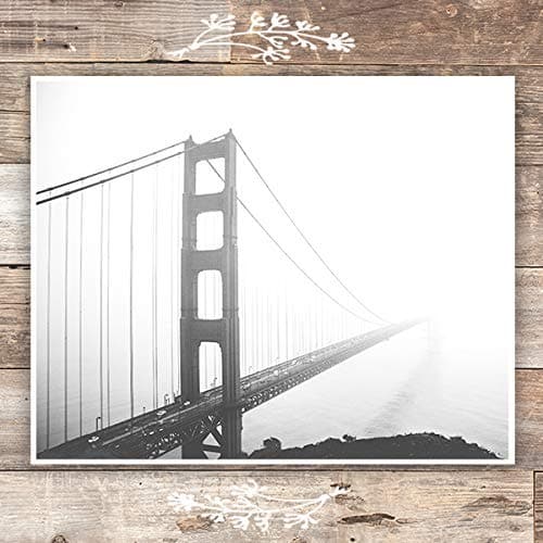 Golden Gate Bridge Vintage Photograph Art Print - Unframed - 8x10 - Dream Big Printables