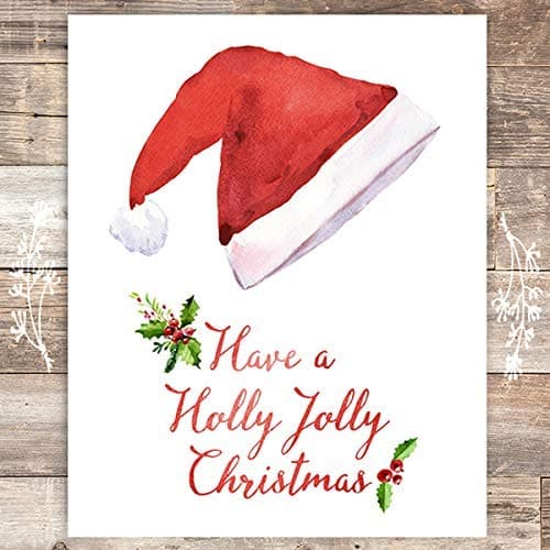 Have A Holly Jolly Christmas Art Print - Unframed - 8x10 - Dream Big Printables