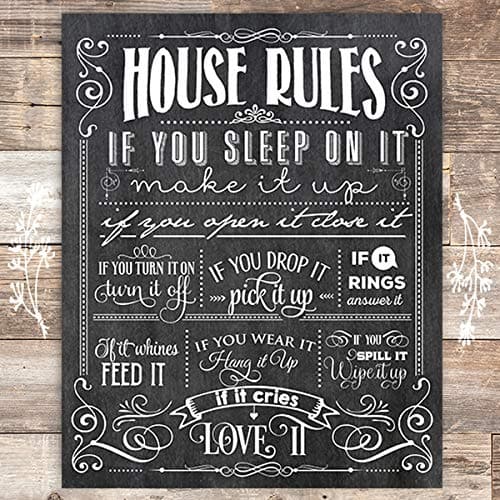 House Rules Art Print - 8x10 - Dream Big Printables