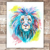 Lion Wall Art Print - Unframed - 8x10 - Dream Big Printables