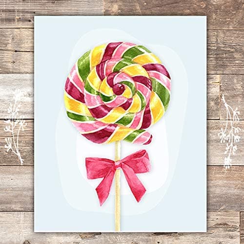 Lollipop Wall Art Print - Unframed - 8x10 - Dream Big Printables