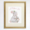 Mother and Child Bunny Wall Art Print - 8x10 | Nursery Decor - Dream Big Printables