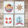 Nautical Nursery Decor for Boys (Set of 4) - Unframed - 8x10s - Dream Big Printables
