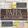 Pappa - Custom Father's Day Sign - Dream Big Printables