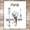 Paris Wall Art Print - 8x10 | Eiffel Tower Decor - Dream Big Printables