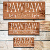 PawPaw - Custom Father's Day Sign - Dream Big Printables
