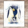 Penguin Parent and Child Wall Art Print - 8x10 - Dream Big Printables