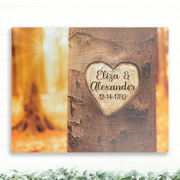 Personalized Names Carved in Tree - 16x20 - Dream Big Printables