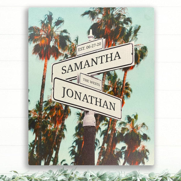 Personalized Names on Street Signs - Beach - 16x20 - Dream Big Printables