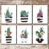 Potted Succulents Botanical Prints - (Set of 6) - Unframed - 8x10s - Dream Big Printables