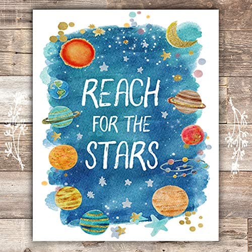Reach For The Stars Art Print - Unframed - 8x10 - Dream Big Printables