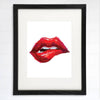 Red Lips Art Print - 8x10 | Fashion Wall Decor - Dream Big Printables