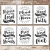 Scripture Wall Art Christian Prints (Set of 6) - 8x10s | Chalkboard Bible Verses - Dream Big Printables