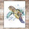 Sea Turtle Wall Art Print - Unframed - 8x10 | Beach Wall Decor - Dream Big Printables