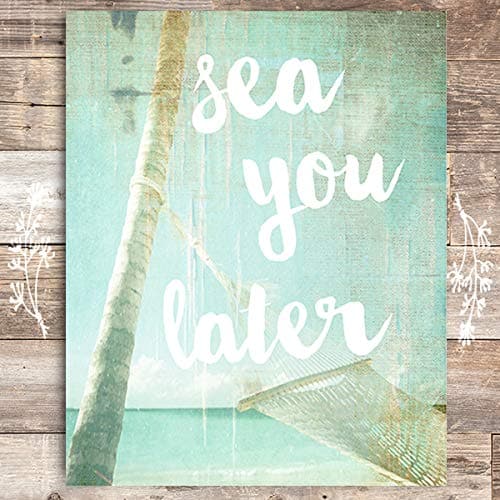 Sea You Later Art Print - Unframed - 8x10 - Dream Big Printables