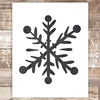 Snowflake Christmas Art Print - Unframed - 8x10 - Dream Big Printables