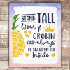 Stand Tall and Wear a Crown - Unframed - 8x10 - Dream Big Printables