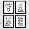 Travel Quotes Wall Art Prints (Set of 4) - Unframed - 8x10s | Typography Wall Art - Dream Big Printables