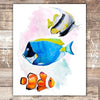 Tropical Fish Art Print - Unframed - 8x10 - Dream Big Printables