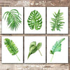 Tropical Leaves Wall Decor Art Prints (Set of 6) - Unframed - 8x10s | Botanical Prints Wall Art - Dream Big Printables