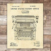 Typewriter Patent Print Wall Art - Unframed - 8x10 - Dream Big Printables