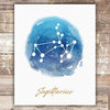 Watercolor Constellation - Sagittarius - Art Print - Unframed - 8x10 - Dream Big Printables