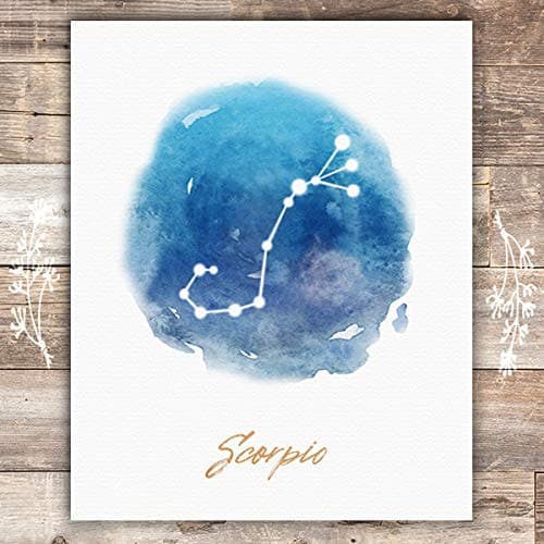 Watercolor Constellation - Scorpio - Art Print - Unframed - 8x10 - Dream Big Printables