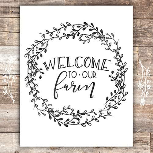 Welcome To Our Farm - Unframed - 8x10s - Dream Big Printables