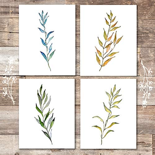 Willow Branches Art Prints (Set of 4) - Unframed - 8x10s - Dream Big Printables