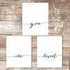 You Are Loved Art Prints (Set of 3) - Unframed - 8x10s - Dream Big Printables