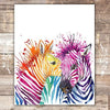 Zebra Wall Art Print - 8x10 - Dream Big Printables